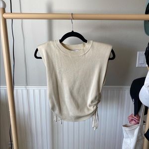 princess polly cream top size medium